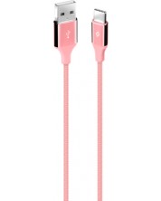 Кабел ttec - AlumiCable, USB-A/USB-C, 1.2 m, светлорозов -1