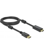 Кабел Delock - 85956, DisplayPort/HDMI, 2 m, черен