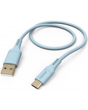 Кабел Hama - Flexible, USB-A/USB-C, 1.5 m, син -1