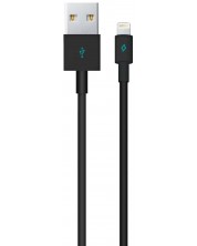 Кабел ttec - Charge/Data, USB-A/Lightning, 1 m, черен