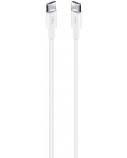 Кабел ttec - Fast Charge, USB-C/USB-C, 3 m, 65W, бял