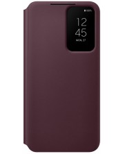 Калъф Samsung - Clear View, Galaxy S22 Plus, червен -1