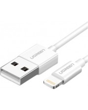 Кабел Ugreen - 403020, USB-А/Lightining, 1 m, бял -1