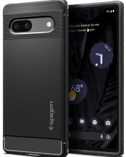 Калъф Spigen - Rugged Armor, Pixel 7a, черен -1