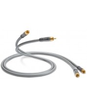 Кабел за колони QED - Performance Audio 40i, 4x RCA, 1 m, сив -1