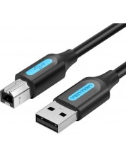 Кабел Vention - COQBG, USB-A/USB-B, 1.5 m, черен