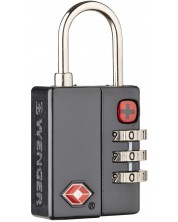 Катинар с трицифрен код Wenger - Dialog Lock TSA, черен -1