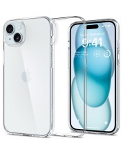 Калъф Spigen - Liquid Crystal, iPhone 15 Plus, Crystal Clear