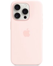 Калъф Apple - Silicone MagSafe, iPhone 15 Pro, Light Pink -1