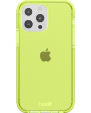 Калъф Holdit - Seethru, iPhone 13 Pro, Acid Green -1