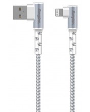 Кабел Energizer - C710LKWH, USB-A/Lightning, 2 m, бял -1