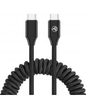 Кабел Tellur - Extendable, USB-C/USB-C, 1.8 m, черен -1