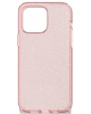 Калъф Spigen - Liquid Crystal Glitter, iPhone 14 Pro, Rose Quartz -1