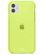 Калъф Holdit - Seethru, iPhone 11/XR, Acid Green/прозрачен