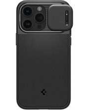 Калъф Spigen - Optik Armor, iPhone 15 Pro Max, черен