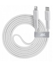 Кабел Rivacase - PS6007WT12, USB-C/ Lightning, 1.2 m, бял