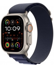 Каишка Apple - Alpine Loop L Natural Titanium, Apple Watch, 49 mm, Navy -1