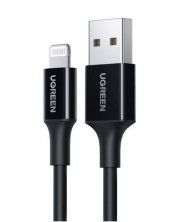 Кабел Ugreen - US155, USB-А/Lightning, 1 m, черен -1