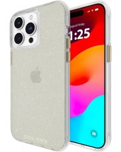 Калъф Case-Mate - Sheer Crystal, iPhone 15 Pro, Champagne
