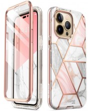 Калъф i-Blason - Cosmo, iPhone 14 Pro, Marble Pink