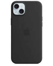 Калъф Apple - Silicone MagSafe, iPhone 15 Plus, черен