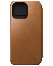 Калъф Nomad - Modern Leather Folio, iPhone 15 Pro Max, English Tan