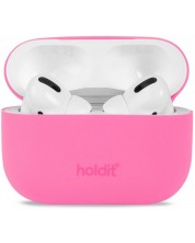 Калъф за слушалки Holdit - Silicone, AirPods Pro 1/2, розов -1