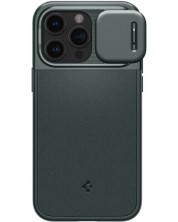 Калъф Spigen - Optik Armor, iPhone 15 Pro, Abyss Green -1
