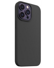 Калъф Next One - Black Silicone, iPhone 15 Pro Мах, черен