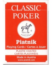 Карти за игра Piatnik - Classic Poker, червени -1