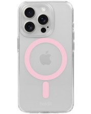 Калъф Holdit - MagSafe Case, iPhone 15 Pro Max, розов/прозрачен -1