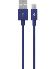 Кабел ttec - AlumiCable, USB-A/Micro USB, 1.2 m, син