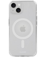 Калъф Holdit - MagSafe Case, iPhone 15/14/13, бял/прозрачен -1