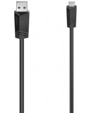 Кабел Hama - 200606, USB-А/Mini USB, 1.5 m, черен -1