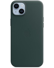 Калъф Apple - Leather MagSafe, iPhone 14 Plus, Forest Green