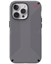 Калъф Speck - Presidio 2 Grip Graphite, iPhone 13 Pro, сив -1
