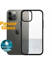 Калъф PanzerGlass - ClearCase, iPhone 12/12 Pro, прозрачен/черен -1