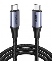 Кабел Ugreen - US355, USB-C/USB-C, 1 m, черен