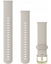 Каишка Garmin - QR Silicone, Venu 2S/3S, 18 mm, Light Sand/Light Gold -1