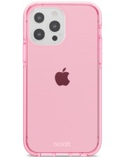 Калъф Holdit - SeeThru, iPhone 13 Pro, розов -1