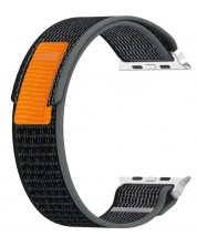Каишка Techsuit - W039 Nylon, Apple Watch, 38/40/41 mm, сива/черна -1