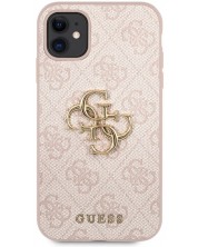 Калъф Guess - PU 4G Metal Logo Case, iPhone 11, розов