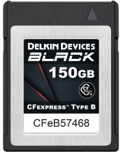 Карта памет Delkin - 150GB, BLACK, CFexpress Type B, черна -1