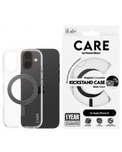 Калъф CARE - Feature Black MagSafe, iPhone 16, прозрачен -1