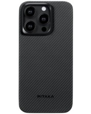 Калъф Pitaka - Fusion MagEZ 4 1500D, iPhone 15 Pro Max, Grey Twill -1