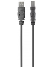 Кабел Belkin - F3U154bt4.8M, USB-A/USB-B, 4.8 m, черен -1