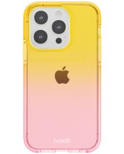 Калъф Holdit - SeeThru, iPhone 14 Pro, Bright Pink/Orange Juice
