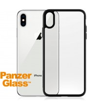 Калъф PanzerGlass - Clear, iPhone XS Max, прозрачен/черен -1