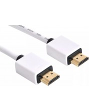 Кабел Sandberg - SAVER, HDMI/HDMI, 5m, бял -1