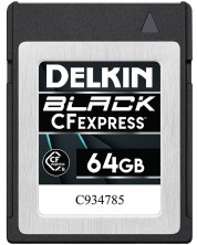 Карта памет Delkin - 64GB, BLACK, CFexpress Type B, сребриста -1